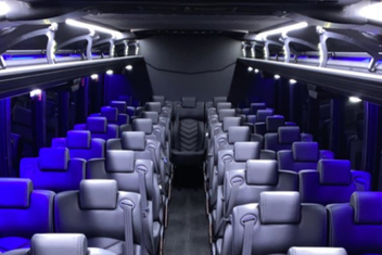 South Bend Charter Bus Interior
