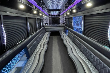 South Bend Party Bus Interior
